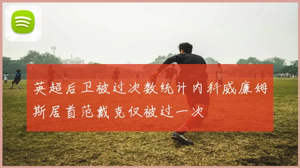 英超后卫被过次数统计内科威廉姆斯居首范戴克仅被过一次